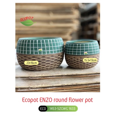 Ecopot ENZO round flower pot